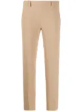 Alberto Biani pleated cropped trousers - Brown