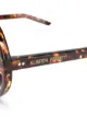 Alberta Ferretti tortoise-shell round sunglasses