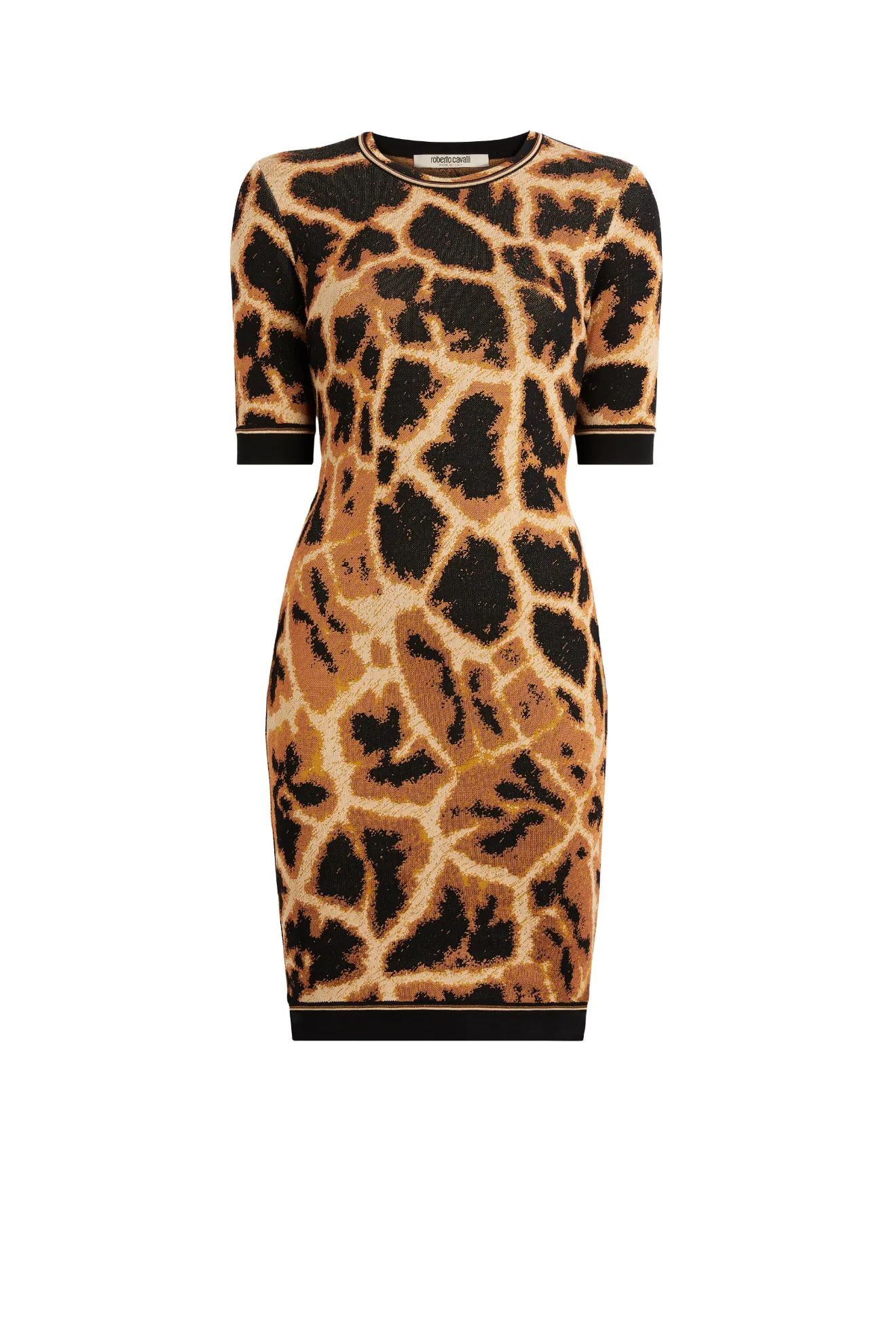 Giraffe Chine jacquard knit dress 
