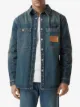 Burberry logo appliqué denim shirt