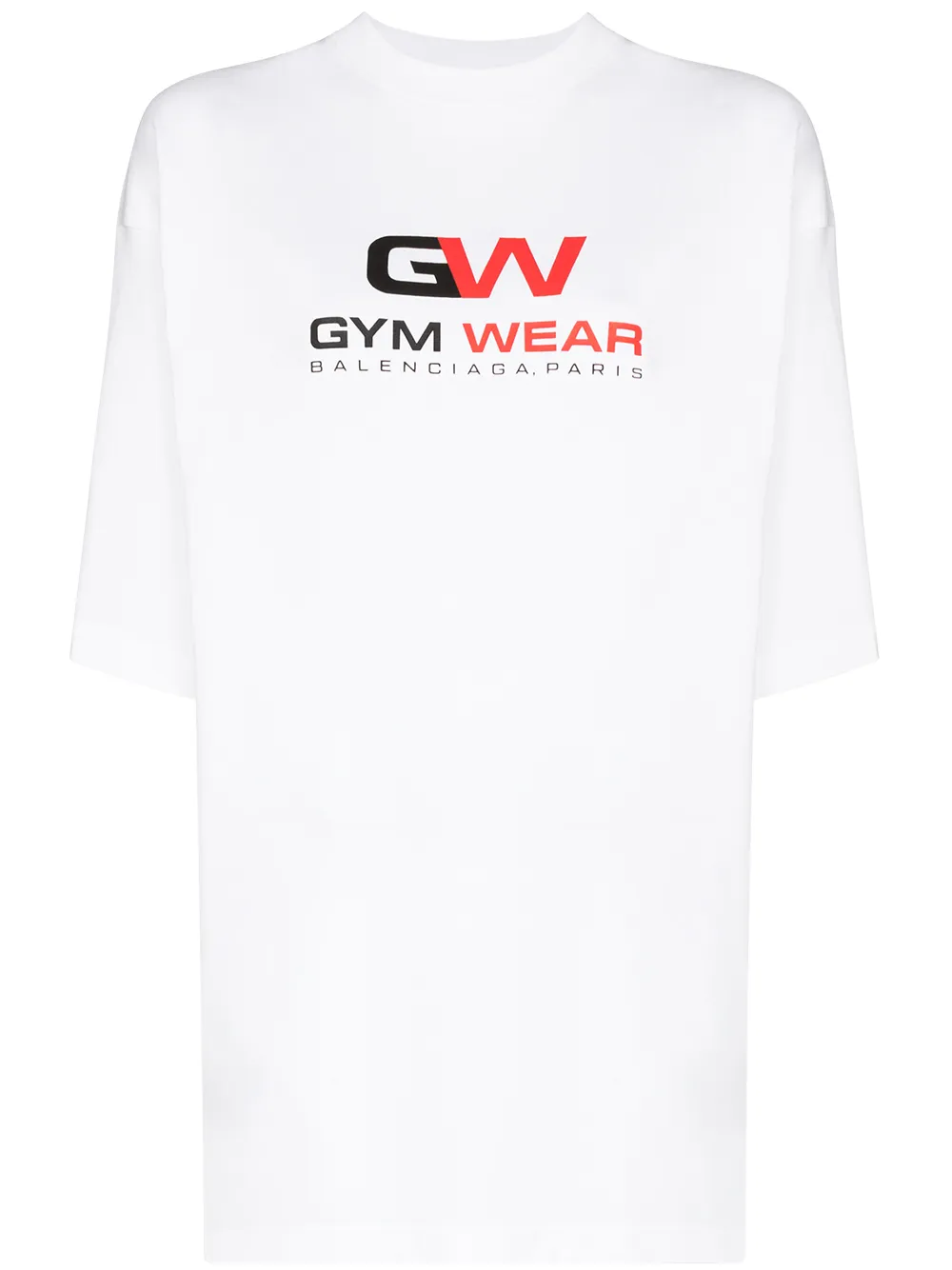 Balenciaga 'Gym Wear' T-Shirt mit Logo - Weiß