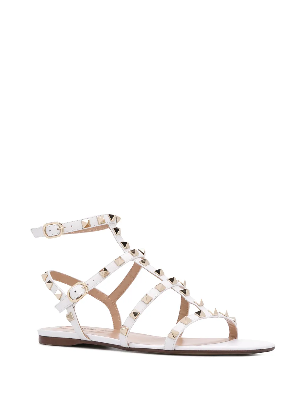 Valentino Garavani Rockstud sandalen Beige