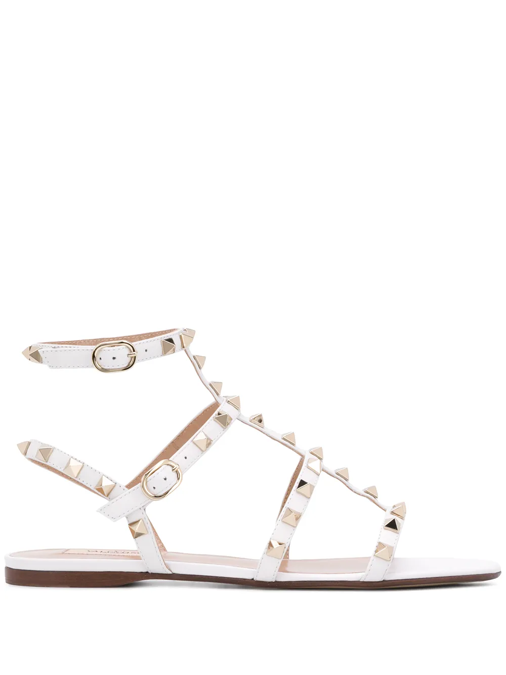 Valentino Garavani Rockstud sandalen Beige
