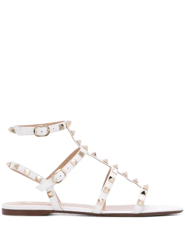 rockstud flat sandal valentino