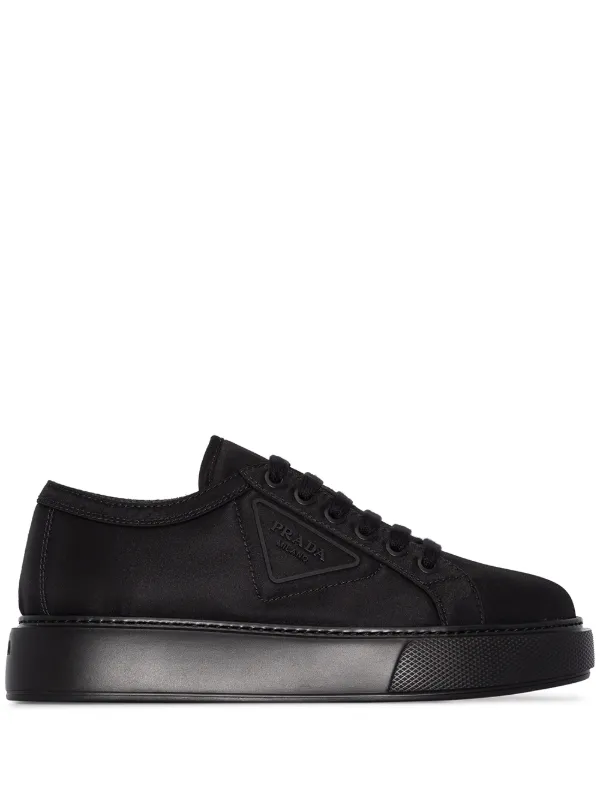 prada platform lace up sneaker