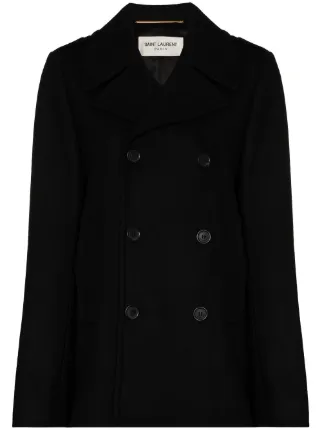 Saint laurent outlet peacoat