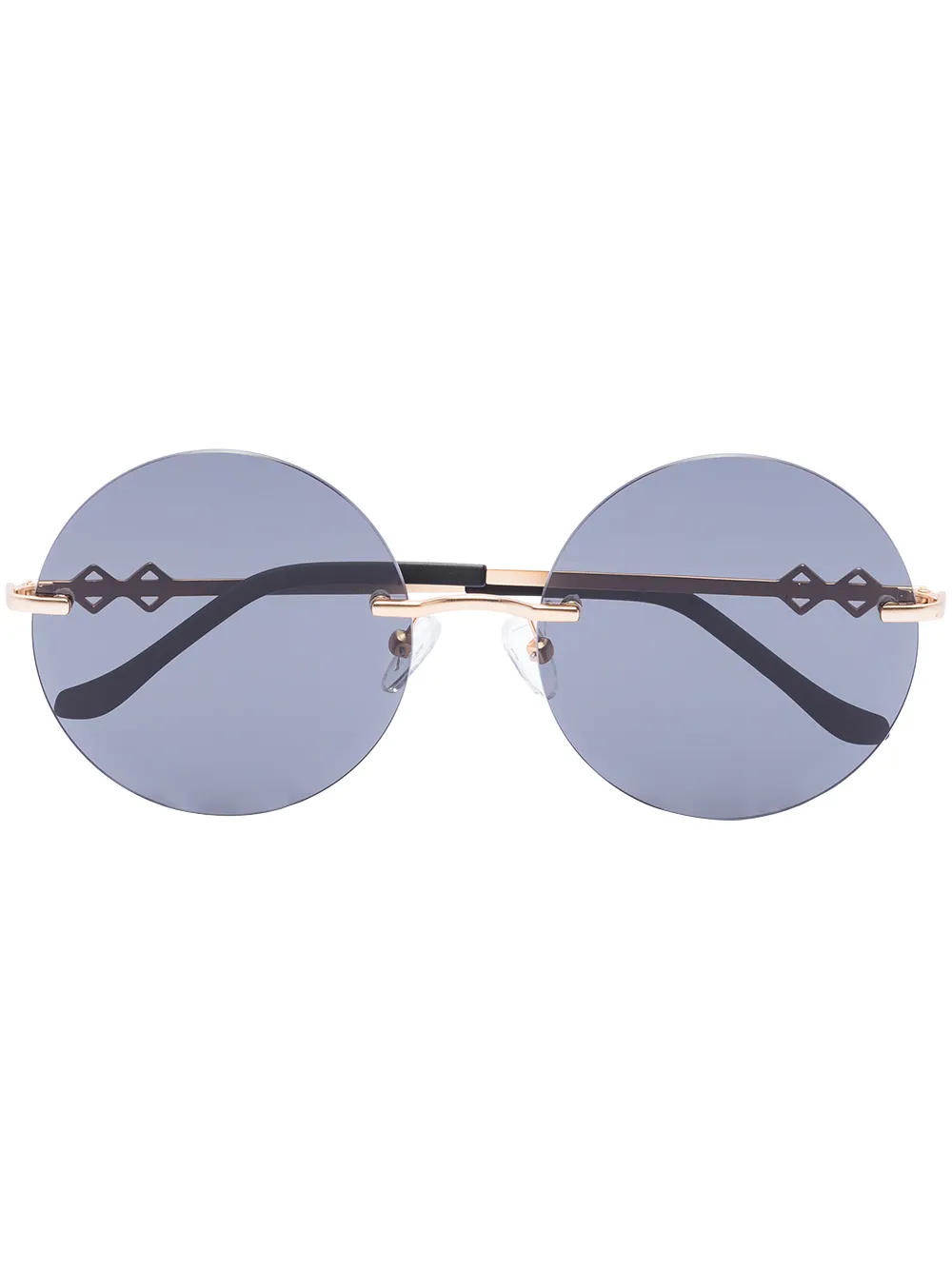 KAREN WAZEN LUNA ROUND-FRAME SUNGLASSES