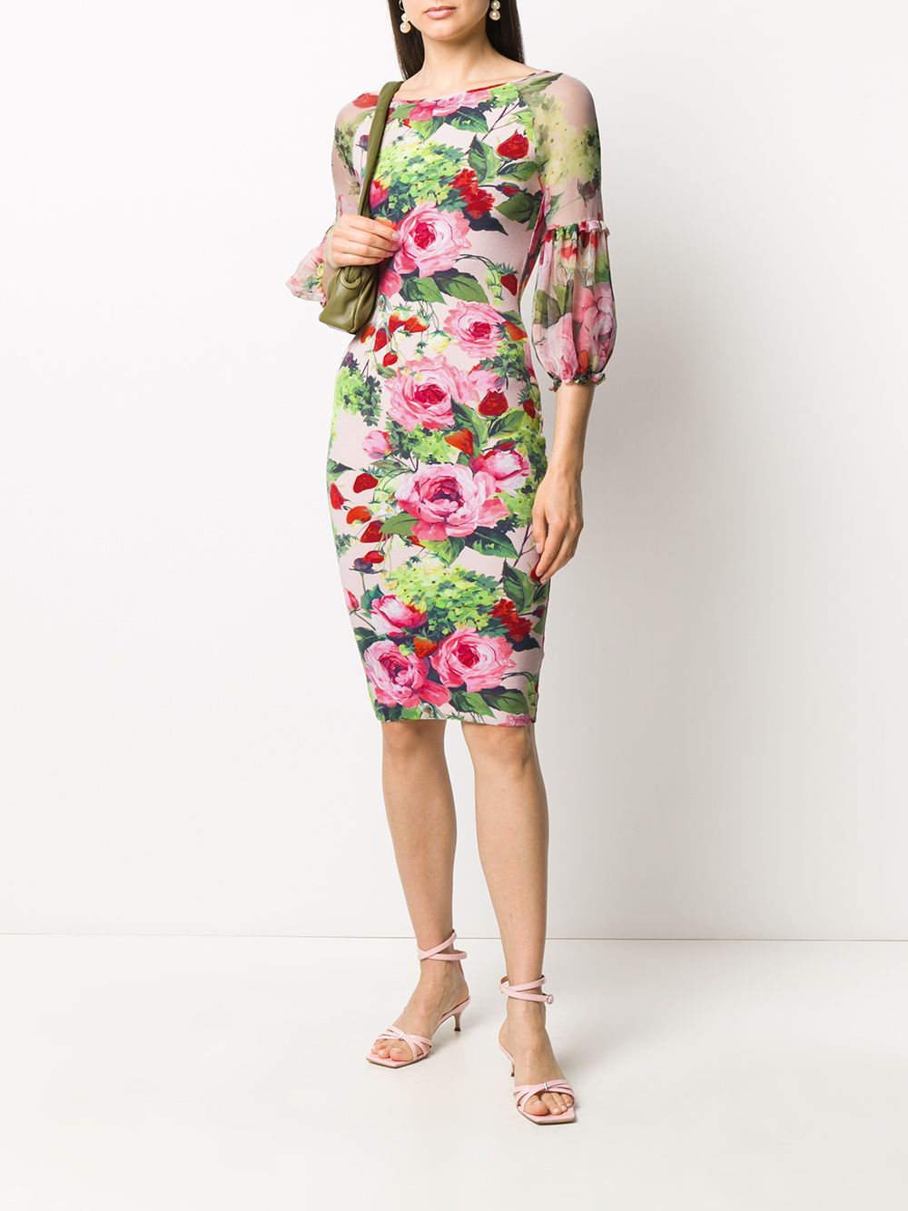 фото Blumarine floral print bodycon dress