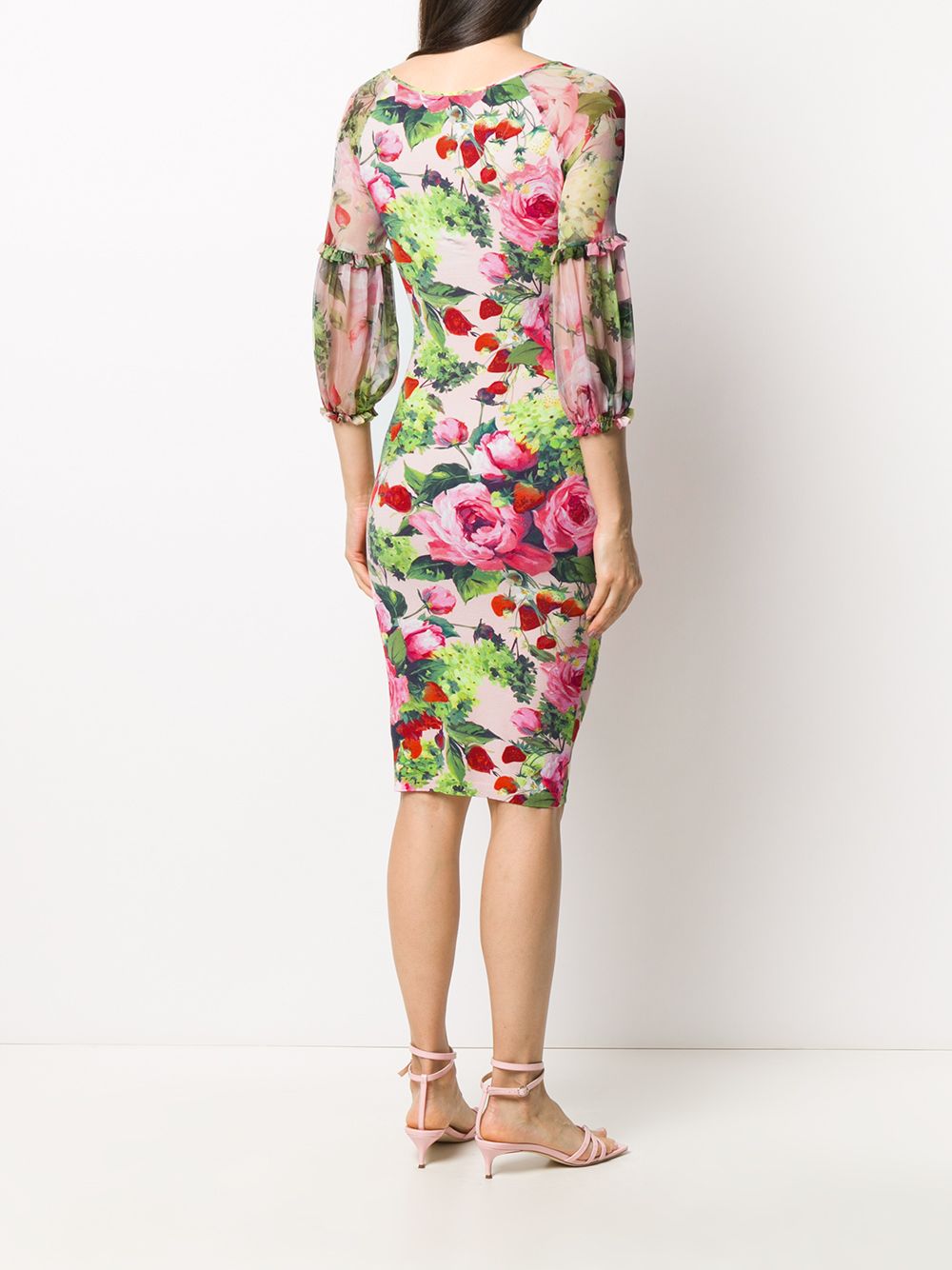 фото Blumarine floral print bodycon dress