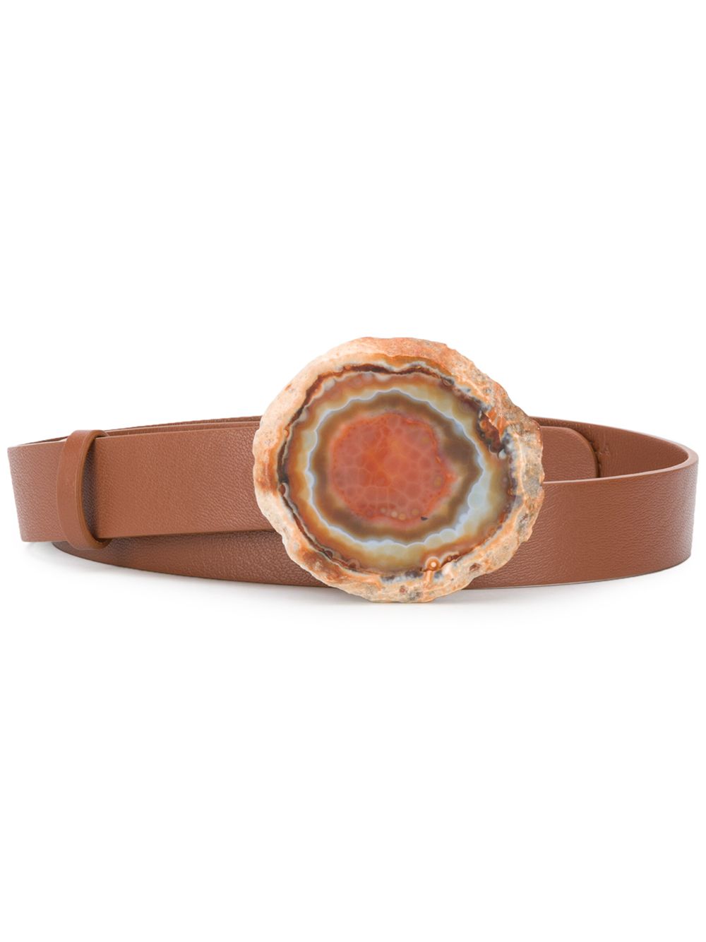 фото Gabriela hearst fossil stone buckle belt