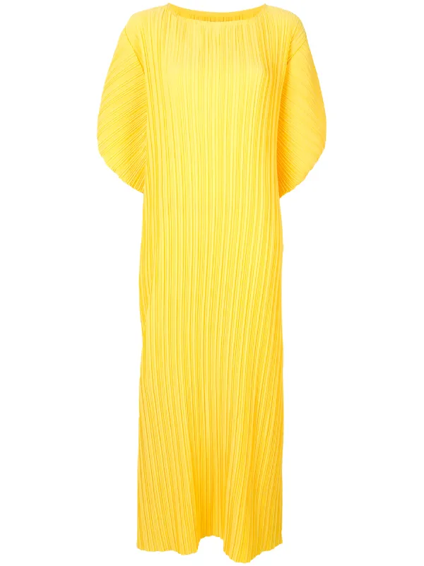 yellow batwing dress