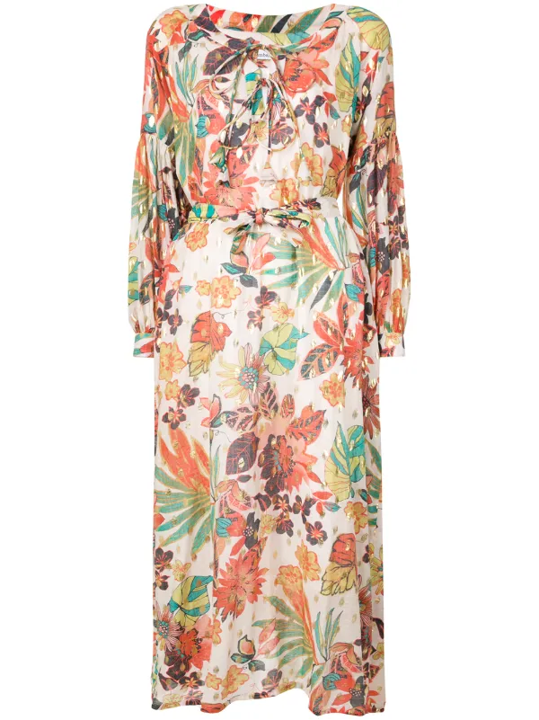 floral print kaftan dress
