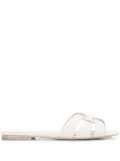 Saint Laurent Tribute leather sandals - White