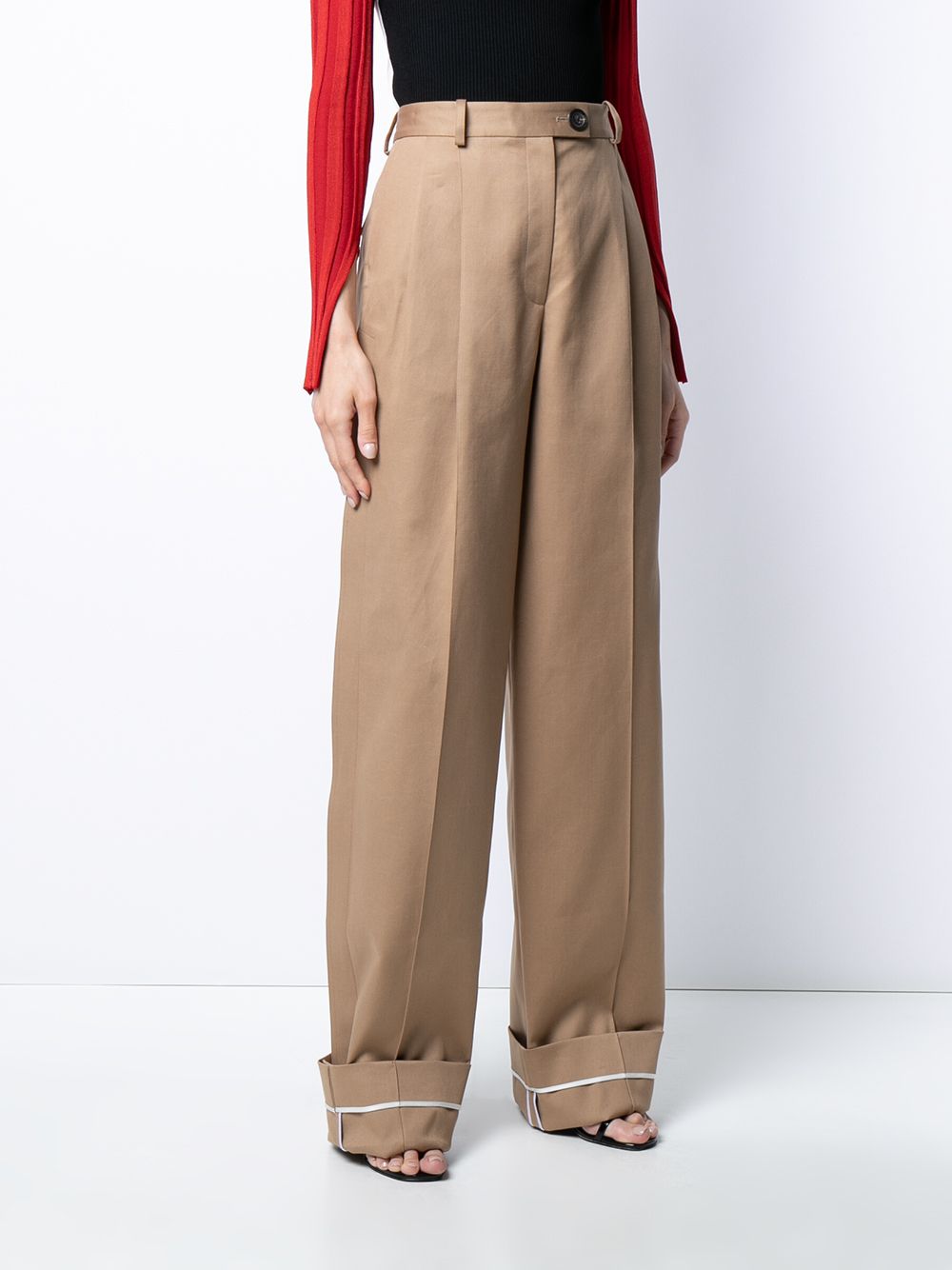 фото Peter do wide leg high waisted trousers