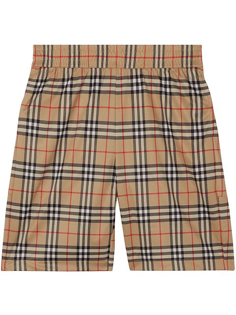 Burberry check-print shorts