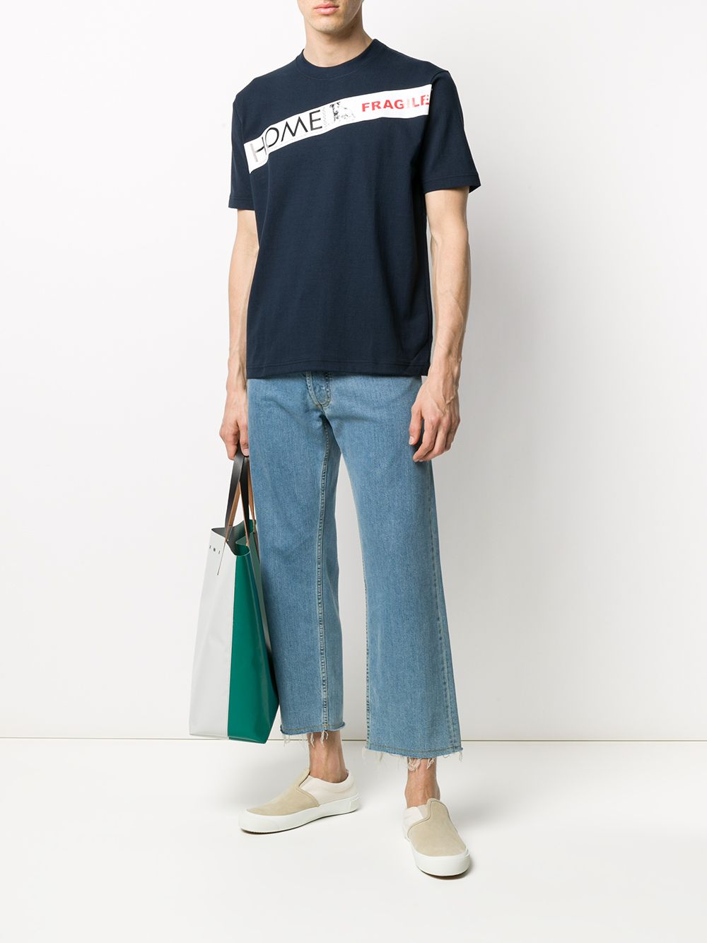 фото Junya watanabe man logo print t-shirt