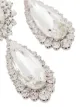 Alessandra Rich silver-tone crystal drop earrings