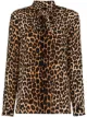 Image 1 of Saint Laurent leopard print blouse