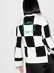 Off-White checkered fine-knit cardigan