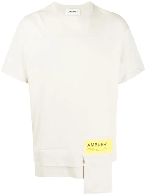 AMBUSH playera con bolsillo de parche