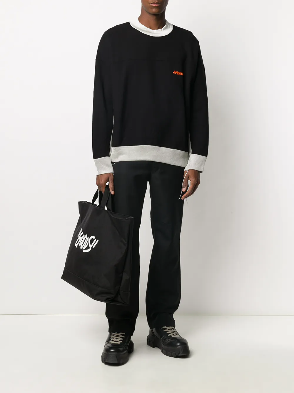 AMBUSH panelled asymmetric sweatshirt | Sweatshirts | Image 2