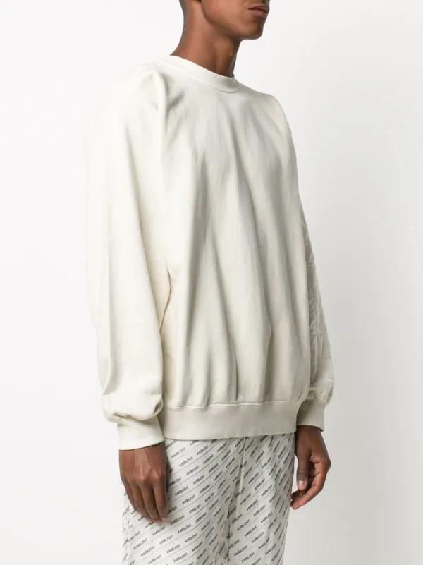 AMBUSH Quilted Crew Neck Sweatshirt | Neutrals | FARFETCH