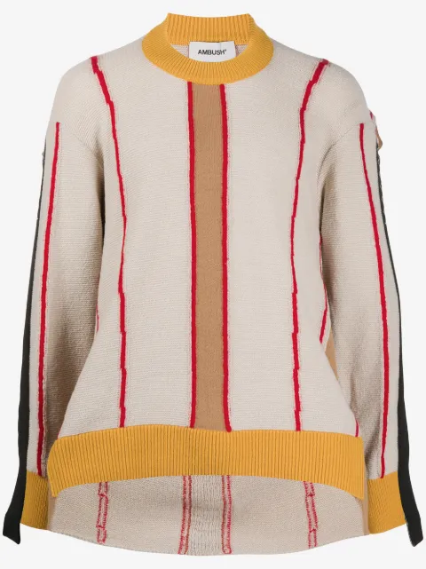 AMBUSH deconstructed crew neck sweatshirt