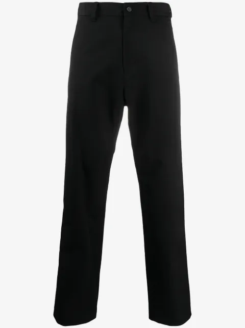 AMBUSH pantalon droit à bandes latérales