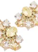Anton Heunis crystal cluster fan earrings