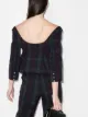 Rosie Assoulin plaid check V-neck blouse
