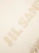 Jil Sander logo fringed beach blanket