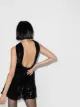 Saint Laurent beaded halterneck mini dress