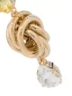 Anton Heunis crystal knot drop earrings