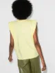 Frankie Shop Eva padded cotton T-shirt