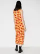 Collina Strada Lawn abstract check midi dress