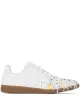 Image 1 of Maison Margiela Replica paint splatter-effect low-top sneakers