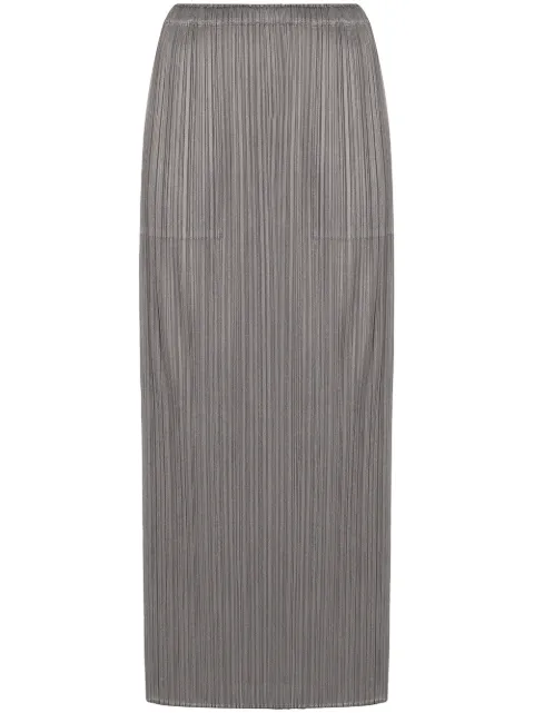 Pleats Please Issey Miyake plissé-effect midi skirt