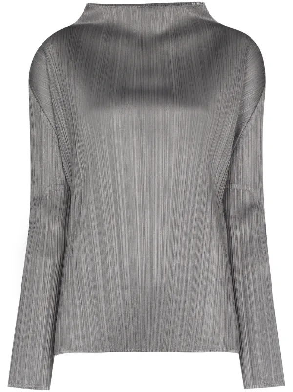 Pleats Please Issey Miyake cowl-neck Top - Farfetch