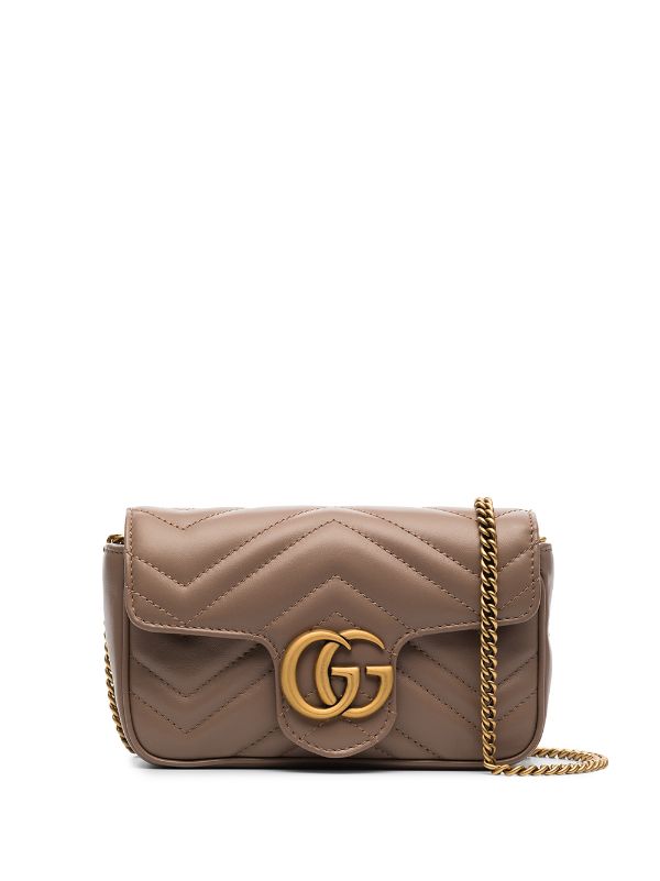 Shop Gucci GG Marmont super mini bag 