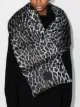 Image 2 of Moncler leopard-print padded scarf