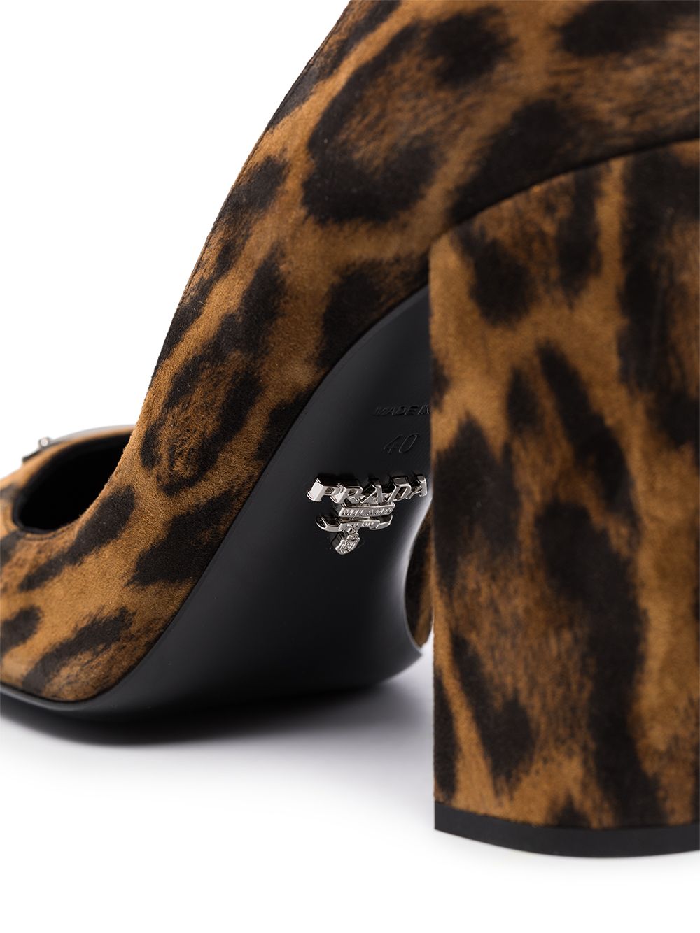 фото Prada туфли-лодочки с леопардовым принтом