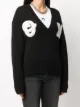 Off-White appliqued alpaca and wool-blend jumper