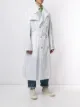Maison Margiela pinstriped belted trench coat