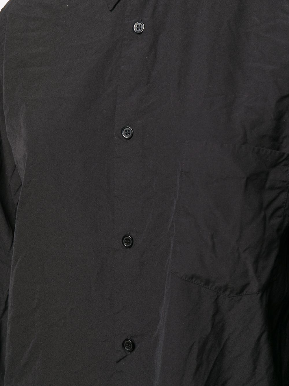 фото Comme des garçons black asymmetric crinkle shirt