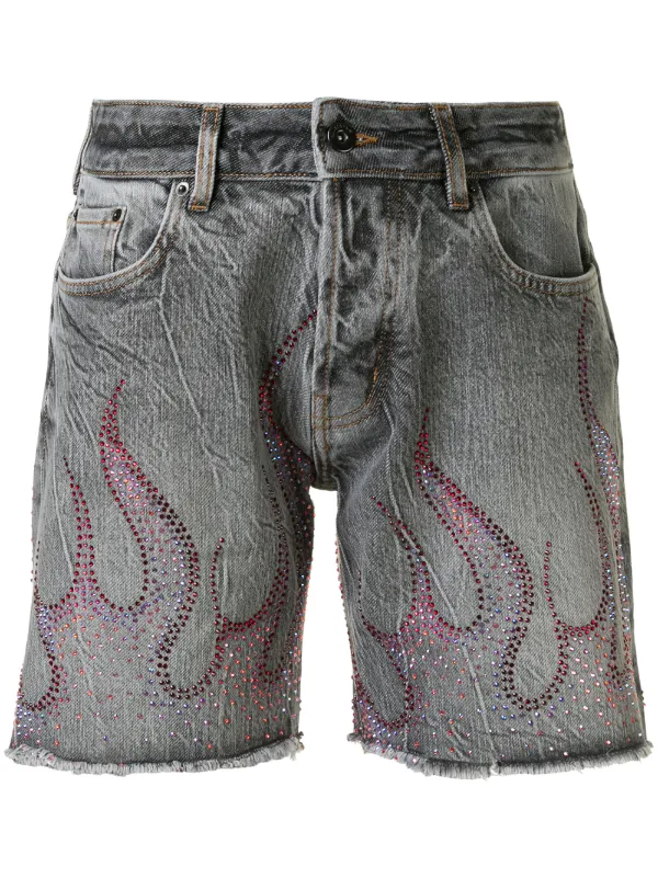 embellish flame jeans