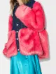 Image 2 of Natasha Zinko oversized faux-fur denim jacket