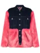 Image 1 of Natasha Zinko oversized faux-fur denim jacket