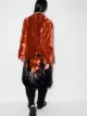 Collina Strada crushed velvet longline coat