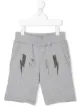 Image 1 of Neil Barrett Kids bolt print jogging shorts