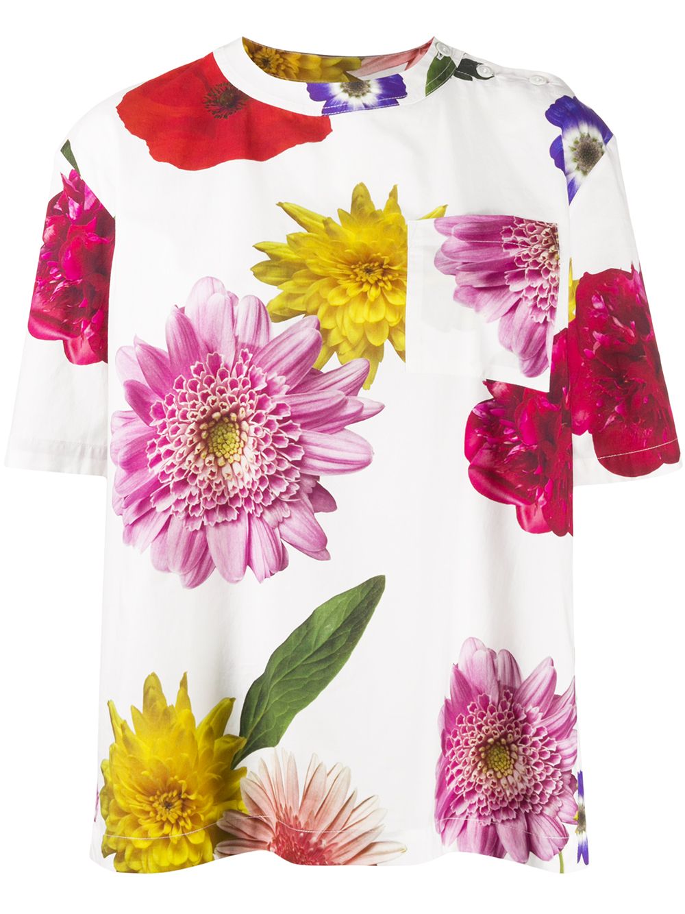 фото Sara lanzi oversize floral print t-shirt